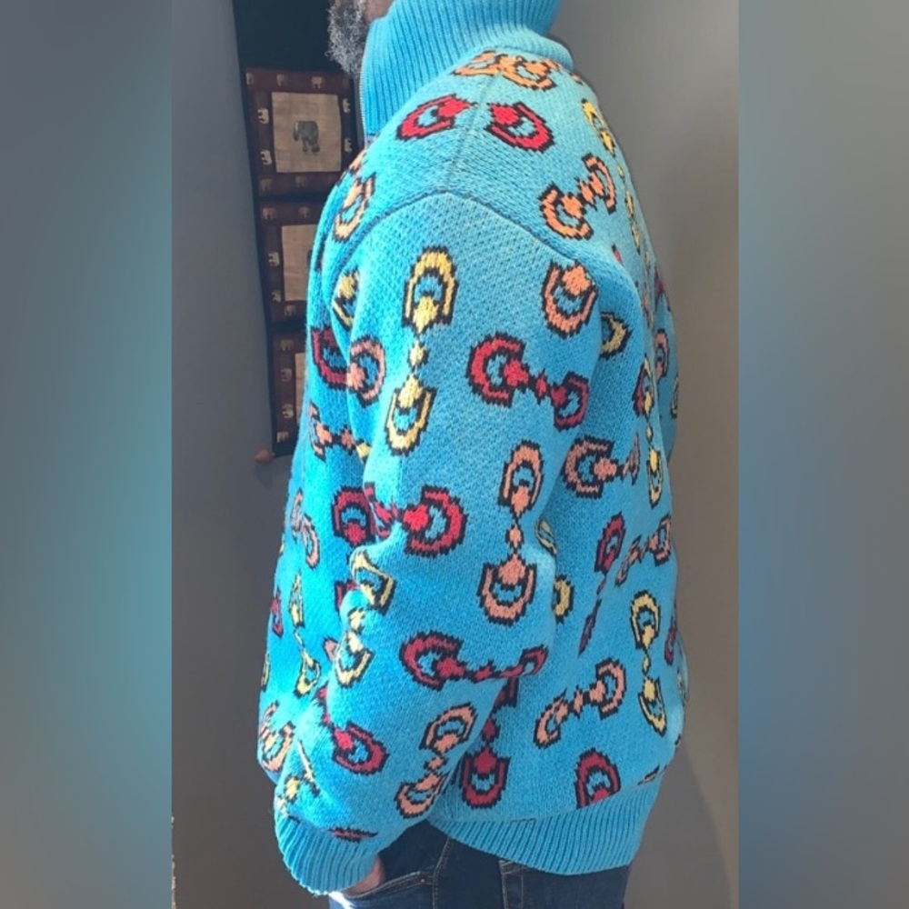 GUCCI Horsebit Printed Cardigan
